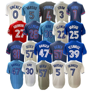 Maillots de baseball 2026 neufs, pas chers, en gros, avec surpiqûres, équipe américaine, Toronto, personnalisables, tous les joueurs, 27 Guerrero Jr., 30 Kirk - Product Image 2