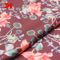 Nanjizing n-pyjama en soie de haute qualité 85gsm, tissu pur satin 100% personnalisé à fleurs