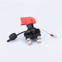 Interrupteur de déconnexion de batterie en métal 200A DC 12V 24V IP65 pour camions, chariots élévateurs, instruments