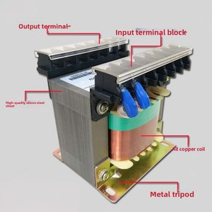 Transformateur de contrôle d'isolement triphasé à double enroulement pour machine-outil BK-1000VA, tout cuivre, sec, 380V/220V vers 440V - Product Image 3