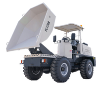 3-Tonnen-4x4-Offroad-Mini-Dumper mit Schwenkschaufel, Baustellenlader, Knickgelenk-Radlader, Motorgetriebe 37 kW für Baustellen
