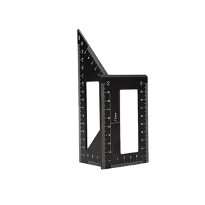 Équerre de charpentier en alliage d'aluminium, équerre combinée multifonctionnelle à 90 degrés, règle de marquage épaissie à 45 degrés - Product Image 5