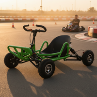 Go Kart Todoterreno de Cuatro Ruedas para Adultos, con Pedales, Motor de Gasolina de 2.2kW, Transmisión por Cadena, para Uso en Parques Infantiles