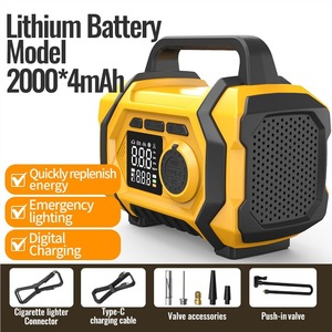 เครื่องช่วยสตาร์ทรถยนต์ พร้อมปั๊มลม เครื่องดูดฝุ่น ออลอินวัน 240V 80W ชุดจั๊มพ์สตาร์ทฉุกเฉิน พร้อมพอร์ต USB Type C - Product Image 5