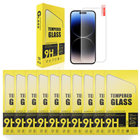 Protector de Pantalla de Vidrio Japonés Asahi 2.5D Ultra Transparente Antirrayaduras con Desbloqueo de Huellas Dactilares HD 9H para Teléfono Móvil