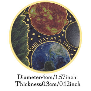 一天一次祈祷镀金硬币上帝纪念品礼品收藏硬币家居装饰品纪念币 - Product Image 3