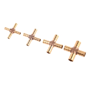 Connettore a barb in rame da 6, 8, 10, 12, 14, 16, 19 mm, raccordo a T, Y, dritto, a 3 o 4 vie, adattatore per tubi in ottone, vendita diretta dalla fabbrica - Product Image 2