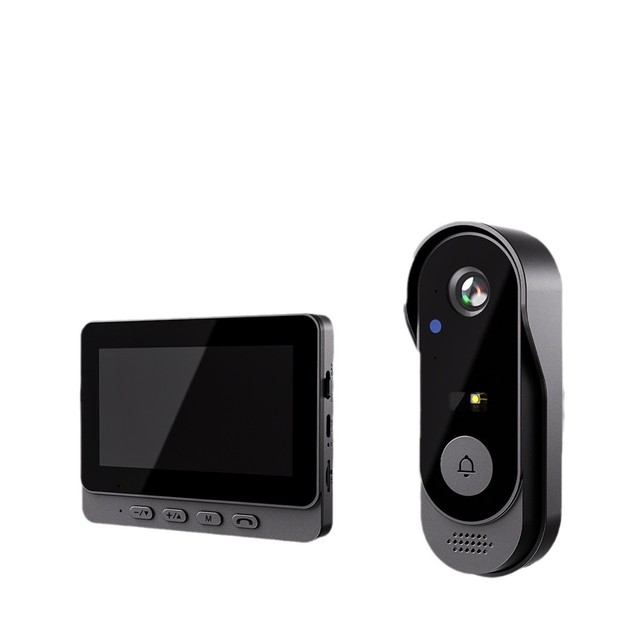 HD 4.3 Inch Smart Video Doorbell App Ring Waterproof Tuya Compatible Night Vision Intercom Camera for Home Smart Door Phones