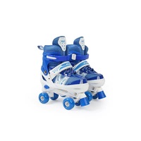 Bestseller Patins à roulettes à quatre roues pour débutants, patins à roulettes à double rangée en PVC pour enfants, taille réglable