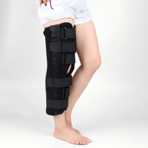 Cinta de fixação do joelho médica para imobilização pós-operatória patela luxação ligamento lesão design três peças Estadias - Product Image 4