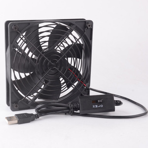 Ventilador USB DC Sanonda de 120x120x25mm con controlador de velocidad para refrigeración de servidores - Product Image 1