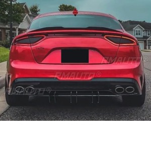ลิ้นกันชนหลังสำหรับรถยนต์ Kia Stinger ชุดแต่งสปอยเลอร์ดิฟฟิวเซอร์สำหรับ Kia Stinger ปี 2018-2020 ฝาครอบป้องกันกันชน ชุดแต่งตัวถัง - Product Image 3
