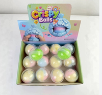 Jouet anti-stress patte de chat en forme de donut croustillant et moelleux, jouet sensoriel sonore et froissable pour enfants et adultes