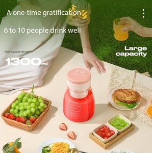 New USB Charging Juicer Outdoor Sports Portable High Power <b>Large</b> Capacity Can Crush Ice Straight Drink Juicer <b>Cup</b> Double Cover - Product Image 3