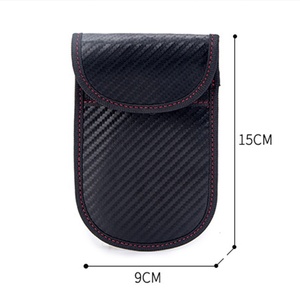 กระเป๋าฟาราเดย์คาร์บอนไฟเบอร์กระเป๋าเก็บกุญแจรถกันขโมยสัญญาณ RFID กระเป๋ากุญแจรถมินิแท็ก NFC โรงแรมการชำระเงินรวม213 216 Em4305 T5577 - Product Image 3