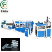 Automatische inline thermoformmachine voor het maken van wegwerp plastic PP transparante clamshell dozen