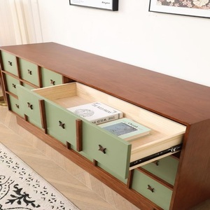 Mid-Century Modern Modular Solid Wood <b>Storage</b> <b>Cabinet</b> for Home Furniture Multi-Purpose for Bedrooms Living <b>Rooms</b> <b>Dining</b> Hotels - Product Image 4