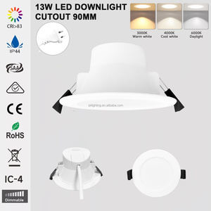 Focos empotrables <span class=keywords><strong>LED</strong></span> europeos de 7w, ultra planos, de plástico, modernos, 3cct, CE, SAA, IP44, para baño, de bajo consumo. - Product Image 4