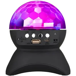 Star Night Starry Projector Light Full Color Rotating Blue Tooth Speaker Magic Ball Colorful Rotating Dj Disco Stage Lights