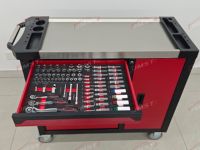 Gabinete de Herramientas de 7 Cajones con Certificación CE 258 Piezas Carro de Herramientas para Taller Automotriz y Reparación de Autos con Soporte OEM OBM Caja de Herramientas