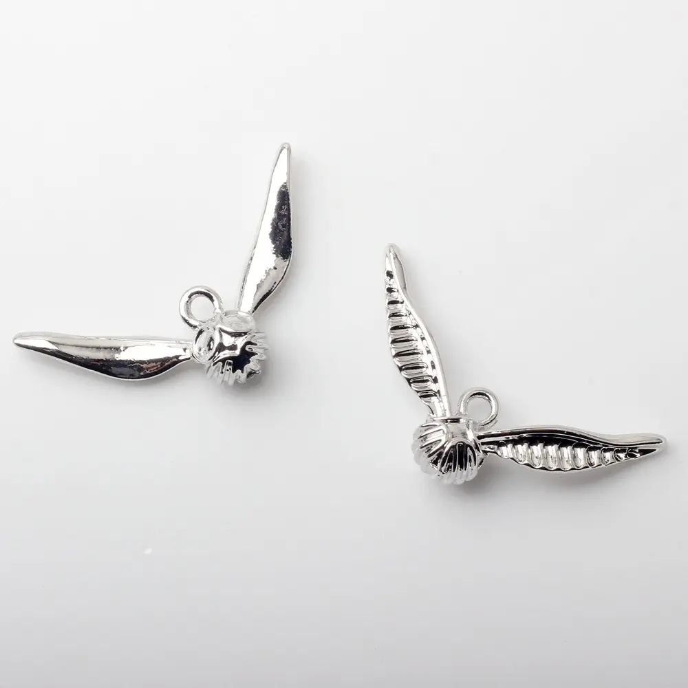 En kaliteli baykuş kanatları şekli DIY el yapımı takı küpe bilezik kolye aksesuarları küçük kolye