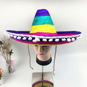 Sombreros de Papel Mexicanos Personalizados al por Mayor para Fiestas de Carnaval, Sombreros de Playa, Surf, Ciclismo y Viajes, Unisex - Product Image 3