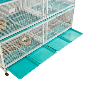 Suministros de fábrica, jaulas duraderas para palomas a la <span class=keywords><strong>venta</strong></span>, Metal galvanizado apilable con ruedas, Ideal para cría y carreras de palomas - Product Image 3