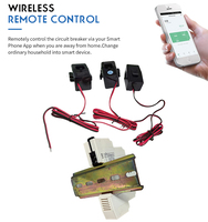 Compteur d'énergie intelligent triphasé WiFi sur rail DIN, moniteur de puissance bidirectionnel pour système solaire domestique et industriel