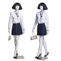 Mannequins de tête abstraits bon marché de marque européenne, en fibre de verre, corps entier, pose réaliste, mode masculine et féminine, mannequin réaliste