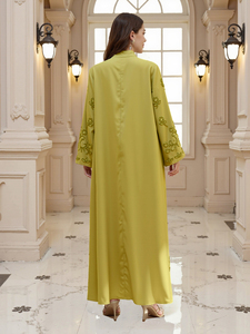 Vestido Abaya Musulmán Elegante con Bordado Nuevo de Alta Calidad al por Mayor 2026, Ideal para Mujeres de Oriente Medio en Dubái - Product Image 5