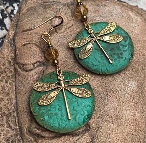 Pendientes al por mayor de aleación con corte princesa, estilo europeo americano, forma de gota, martillados, bohemios, retro, chapados en plata antigua - Product Image 5