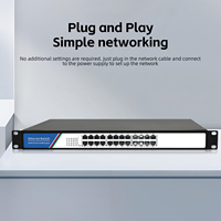 Switch Ethernet Gigabit No Administrado de 24 Puertos 10/100/1000Mbps, Switch de Red para Montaje en Rack con Capacidad de Conmutación de 52Gbps