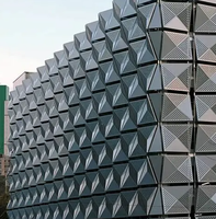 Façade perforée en aluminium découpée au laser |   Panneaux de mur-rideau en aluminium de conception traditionnelle, écologiques, anti-corrosion et ignifuges