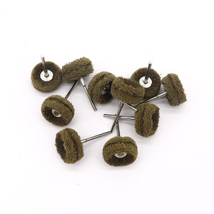 Dental Polishing <b>Wheel</b> Fiber Grinding Head With Handle For Prosthesis Repair And Technician Use 10Pcs - Product Image 1