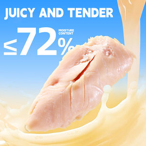 อาหารสัตว์เลี้ยงอก<span class=keywords><strong>ไก่</strong></span>นึ่งแบบ OEM พร้อมจำหน่าย |   เนื้อแท้รสออริจินัล |   โปรตีนสูง ไขมันต่ำ สำหรับสุนัขและแมว ใช้ได้<span class=keywords><strong>ก</strong></span>ับทุ<span class=keywords><strong>ก</strong></span>สายพันธุ์ - Product Image 3