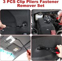 Kit d'outils de démontage de garnitures de voiture 17 pièces avec crochets, pics, grattoir, pince de déclipsage rapide et extracteur de rivets