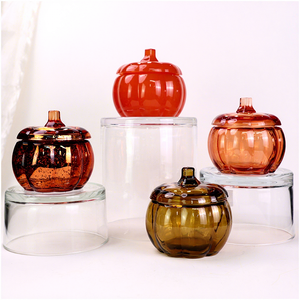 Vases à bougies <span class=keywords><strong>en</strong></span> <span class=keywords><strong>verre</strong></span> modernes et luxueux <span class=keywords><strong>en</strong></span> forme de citrouille, porte-<span class=keywords><strong>bougie</strong></span> uniques <span class=keywords><strong>en</strong></span> forme de citrouille <span class=keywords><strong>pour</strong></span> la décoration de la maison - Product Image 1