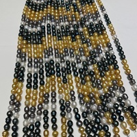 Collier de perles en gros 9-11mm, multicolores teintes, brins de perles d'eau douce 16 pouces pour la fabrication de bijoux