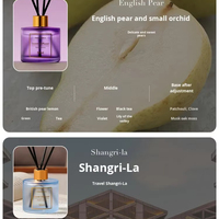 Eau de Parfum Sans Flamme Longue Durée en Flacon Cylindrique en Verre 50ml – Désodorisant Durable en Spray