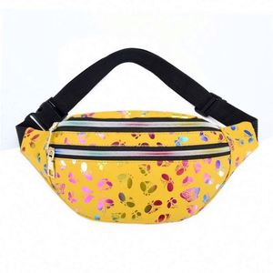 Bolsa de Cintura con Doble Cremallera Colorida, Moderna, para Viaje, con Estampado de Mariposas, de PU, para Mujer - Product Image 3