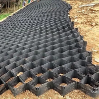 Géocell en plastique HDPE texturé et perforé, prix fabricant, grille de gravier, géocell pour la construction routière