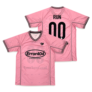 Custom <b>Pink</b> Retro Soccer <b>Shirts</b> Sublimation Design Embroidery Logo Street Football Jersey - Product Image 2