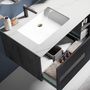 Mobilier de salle de bains en bois imei pro, meubles d'hôtel en bois étanche avec cadre en acier inoxydable, vente en gros - Product Image 3