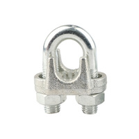 SGD Colliers de serrage métriques pour câbles métalliques, très polis, malléables, robustes, type Simplex, doubles, pour levage et applications lourdes