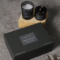 Meilleures ventes transfrontalières : Ensemble de bougies d'aromathérapie en cire de soja faites à la main, diffuseur à bâtonnets, boîte en papier, souvenir Pâques Diwali Fête des Pères