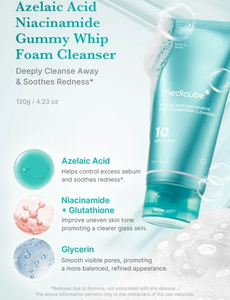 medicube Limpiador Facial en Espuma Profunda con Ácido Azelaico y Niacinamida 120g Limpiador Coreano con Ácido Azelaico que Elimina Impurezas y Exceso de Grasa - Product Image 4