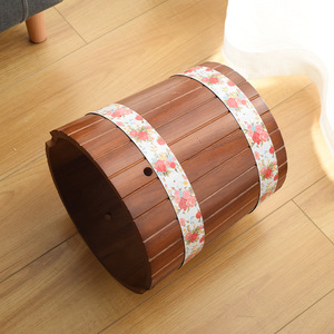 Barril de madera para fumigación y almacenamiento, mini barrica de madera, embalaje para equipos de belleza, material de madera, diseño abierto - Product Image 2