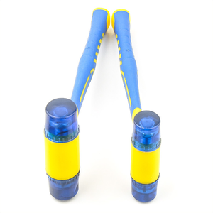 Martillo <span class=keywords><strong>de</strong></span> <span class=keywords><strong>Goma</strong></span> <span class=keywords><strong>de</strong></span> Doble Cabeza con Cabezas Azules Reemplazables y Empuñadura Ergonómica Antideslizante - Product Image 3