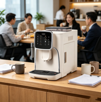 Cafetera Automática Anbolife Bean to Cup, Espresso, 19 Bares, Bomba Italiana, Espresso Americano, Agua Caliente, Espumador de Leche, 1.8L, OEM