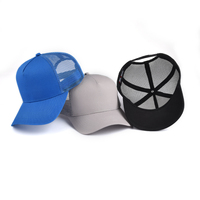 Casquettes de baseball et casquettes trucker pour hommes, 5 panneaux, en maille unie, à fermeture snapback, de haute qualité, vente en gros, design classique, personnalisation de votre logo